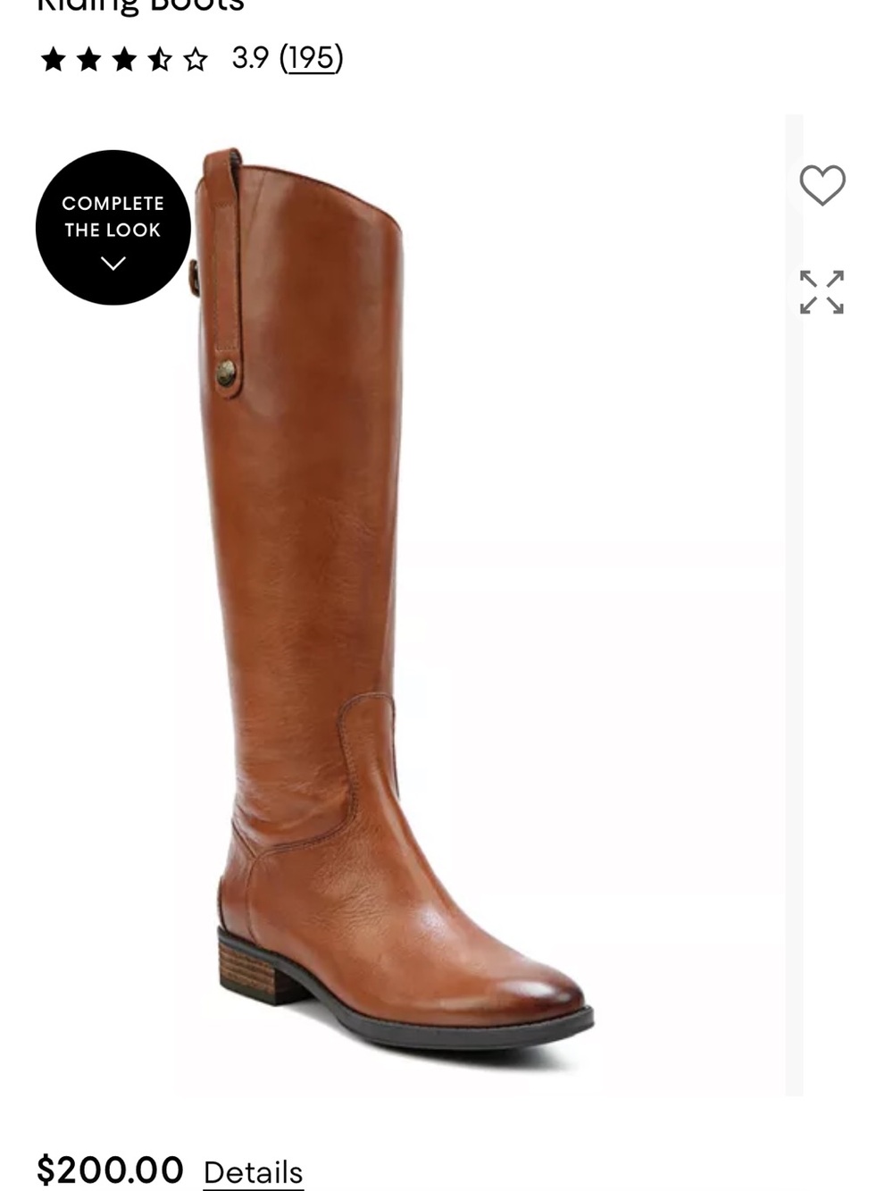 Sam Edelman Women's Penny Round Toe Leather Low-Heel Riding Boots